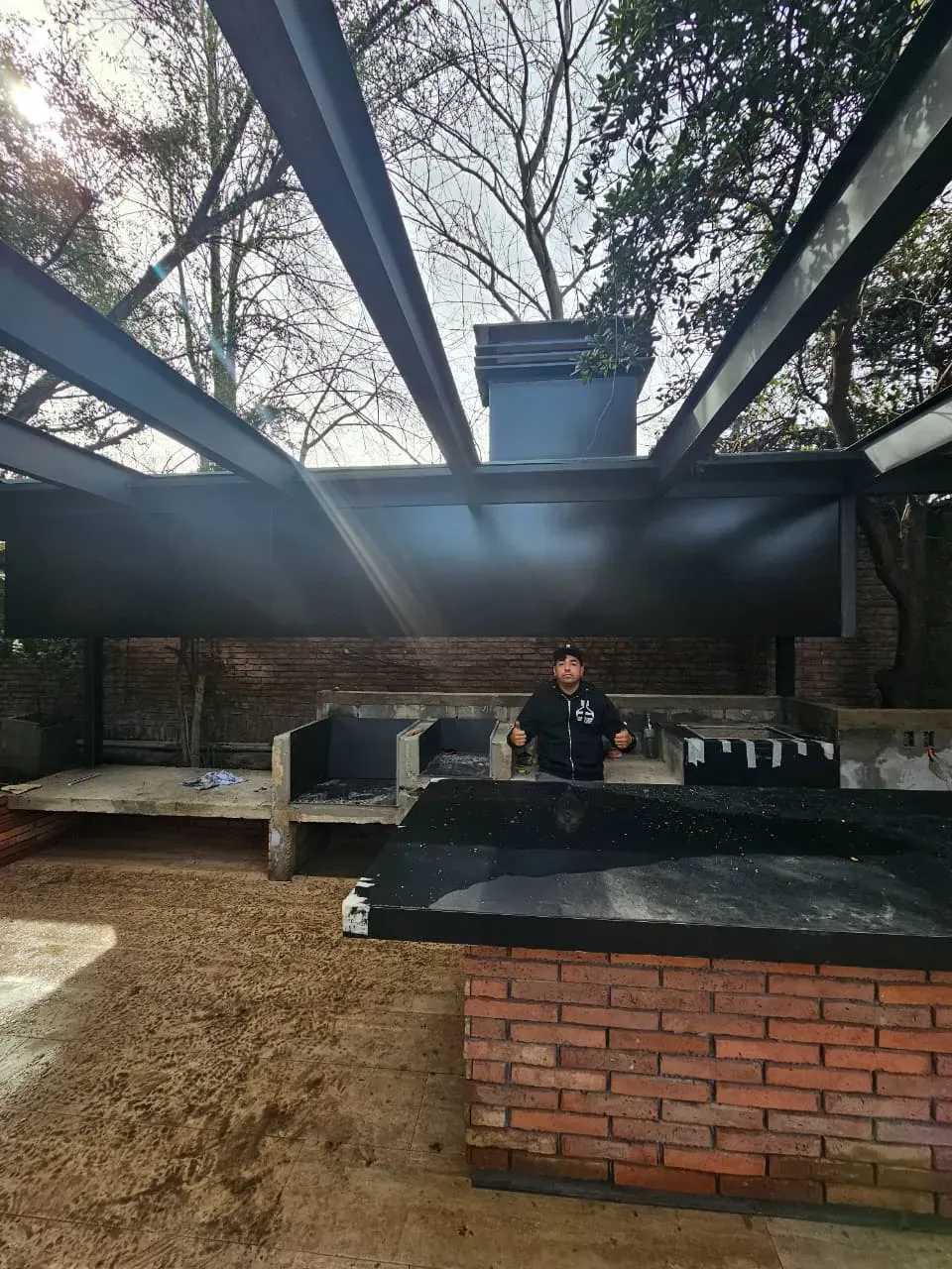 Instalación en quincho de lujo